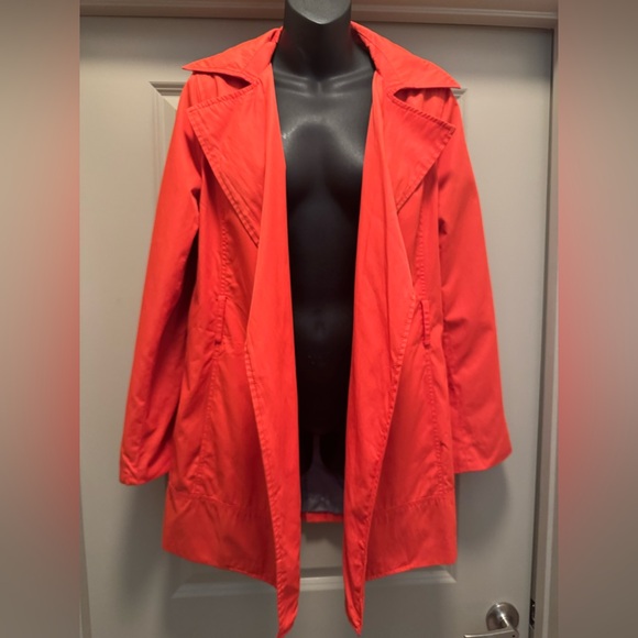 Zara Orange Coat Jacket size L - Picture 2 of 10